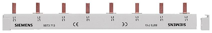 Stiftsammelschiene 16 mm² 3x1-phasig+HS 214mm lang vollisoliert