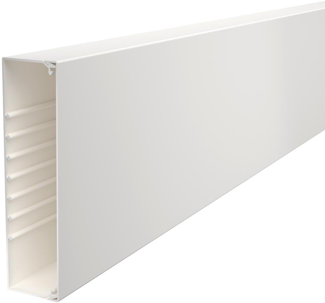 Leitungsführungskanal mit Bodenlochung 60x230 mm reinweiß
