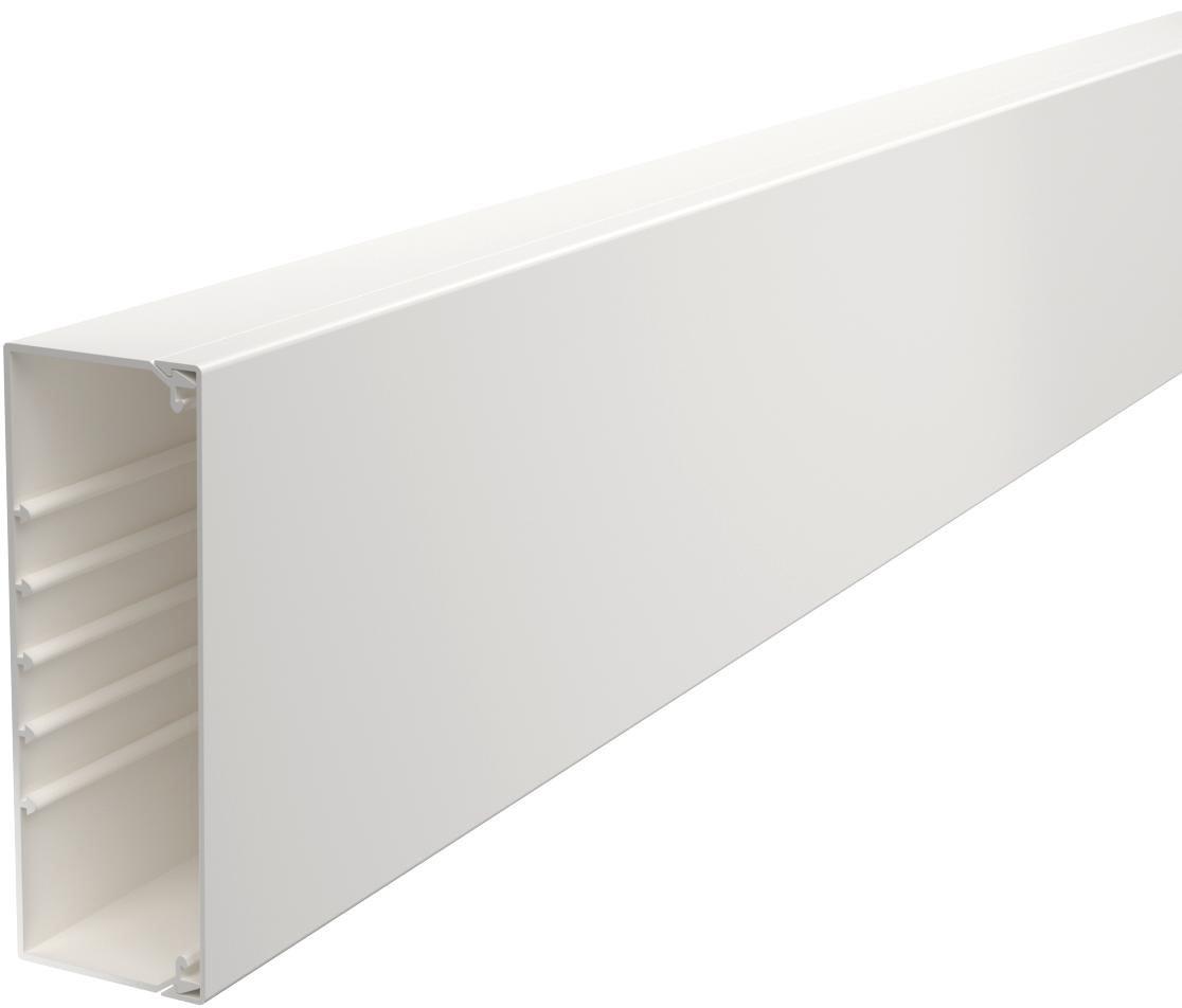 Leitungsführungskanal mit Bodenlochung 60x170 mm reinweiß