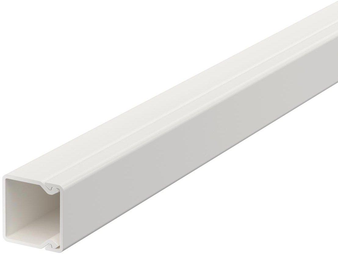 Leitungsführungskanal mit Bodenlochung 20 x 20 mm reinweiß