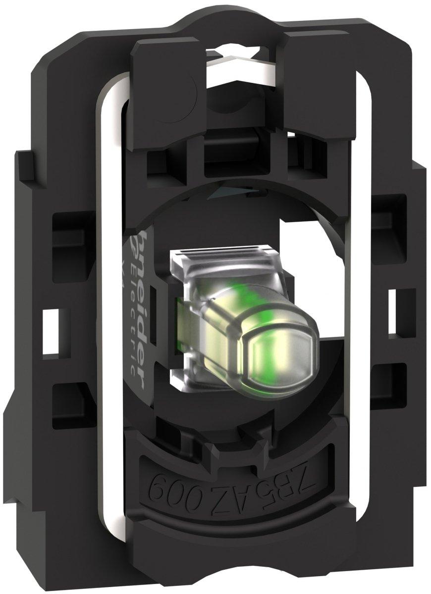 Lampenfassung Harmony XB5 weiß univers. LED m Befestigungsflansch Schraubkl. 24V