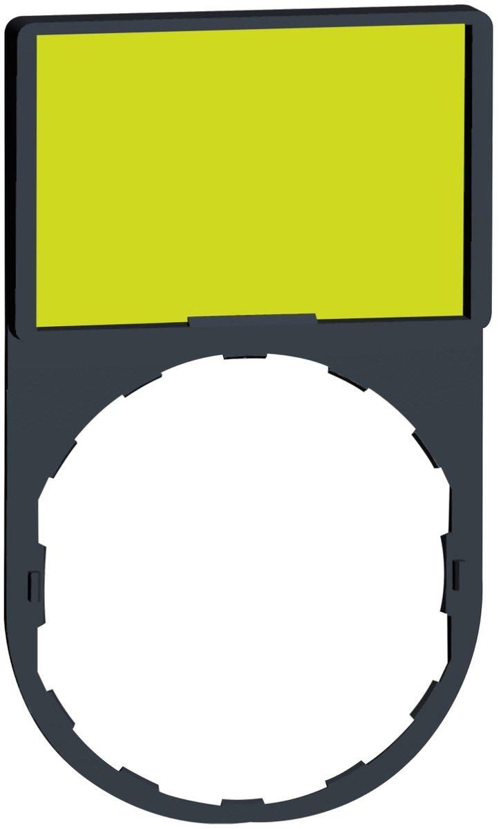 Schildträger mit Leerschild flach weiß