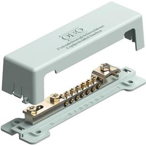 Potentialausgleichsschiene 188mm CuZn grau