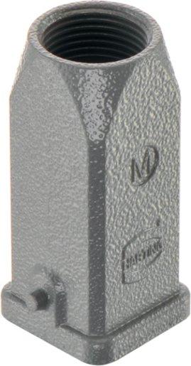 Han 3A Tüllengehäuse gerader Kabelausgang Zinkdruckguss Querbügel