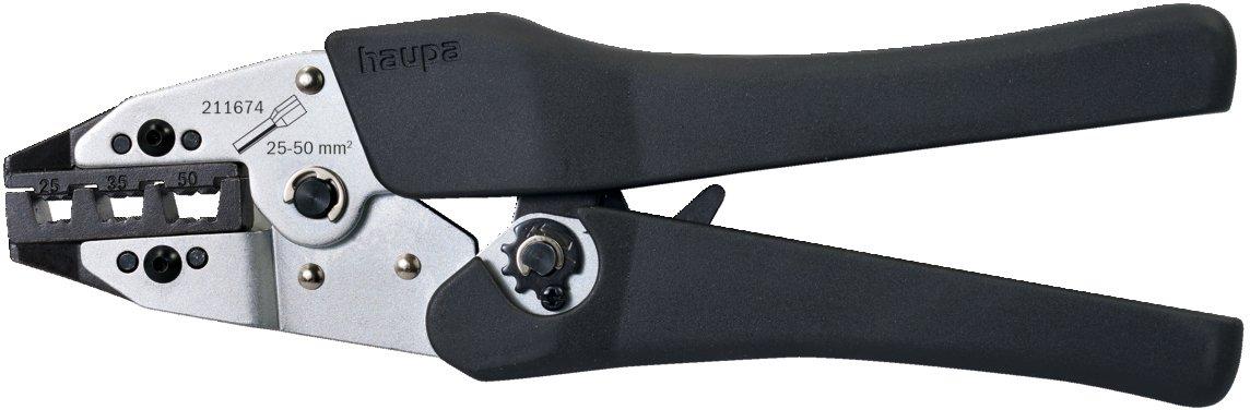 Crimpzange für Aderendhülsen 25 - 50 mm²