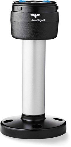 Rohrbasis auf 100mm Aluminiumrohr mit Kunststofffuss schwarz