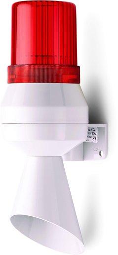 Kleinhupe mit Trichter und Signalleuchte rot 230 V AC 50 Hz