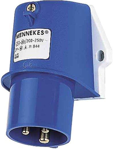 CEE-Wandgerätestecker 16A 3p 230V 6h IP44