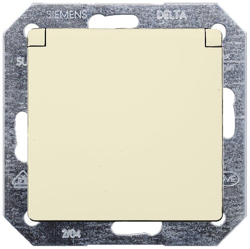 I-System elektroweiß Schuko-Steckdose 10/16A 250V mit Klappdeckel