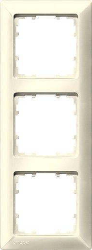 3-fach Rahmen DELTA line elektroweiß 222x80mm