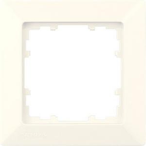 1-fach Rahmen DELTA line elektroweiß 80x80mm