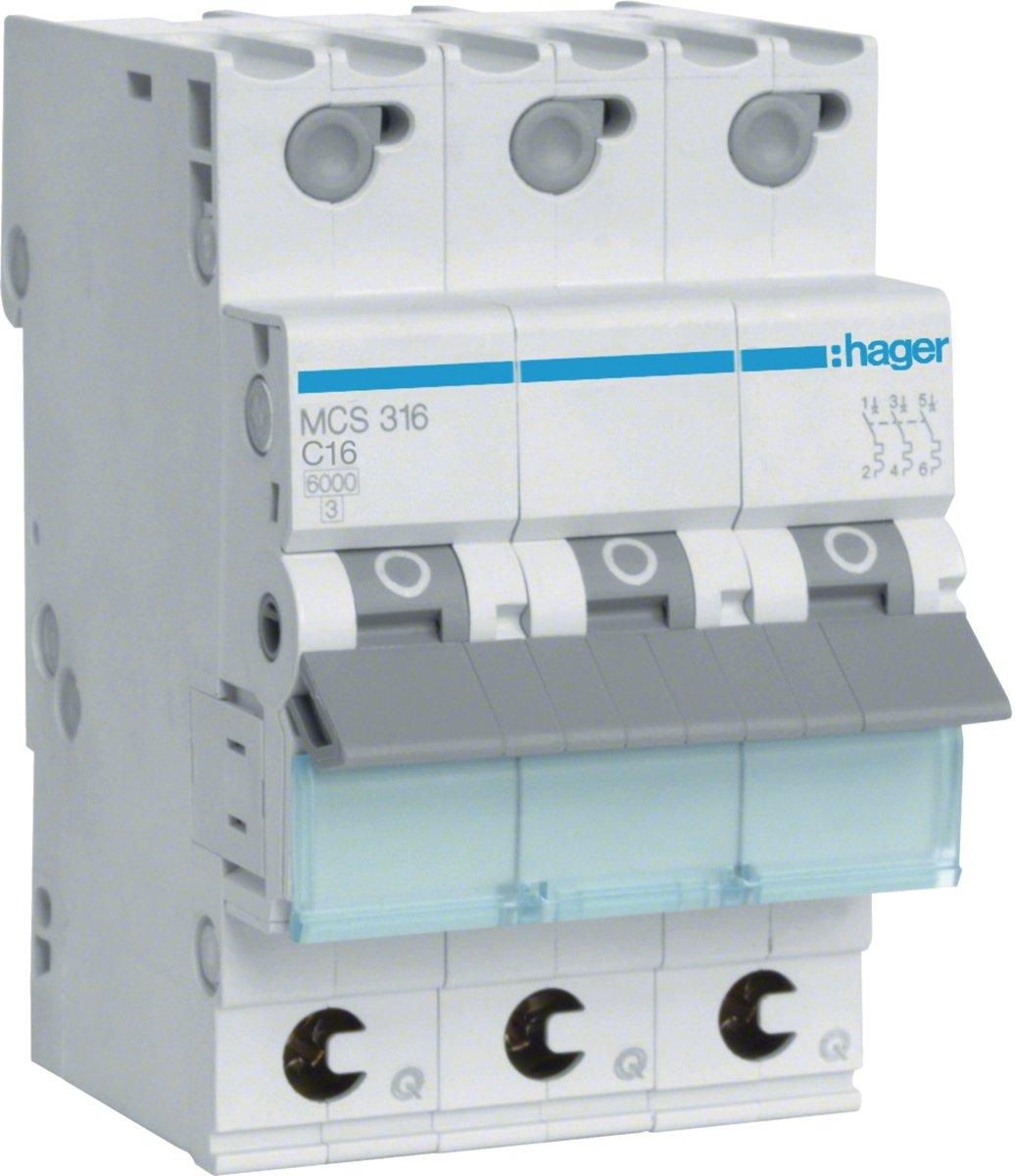 LS-Schalter 3P 6kA C-16A 3M QC