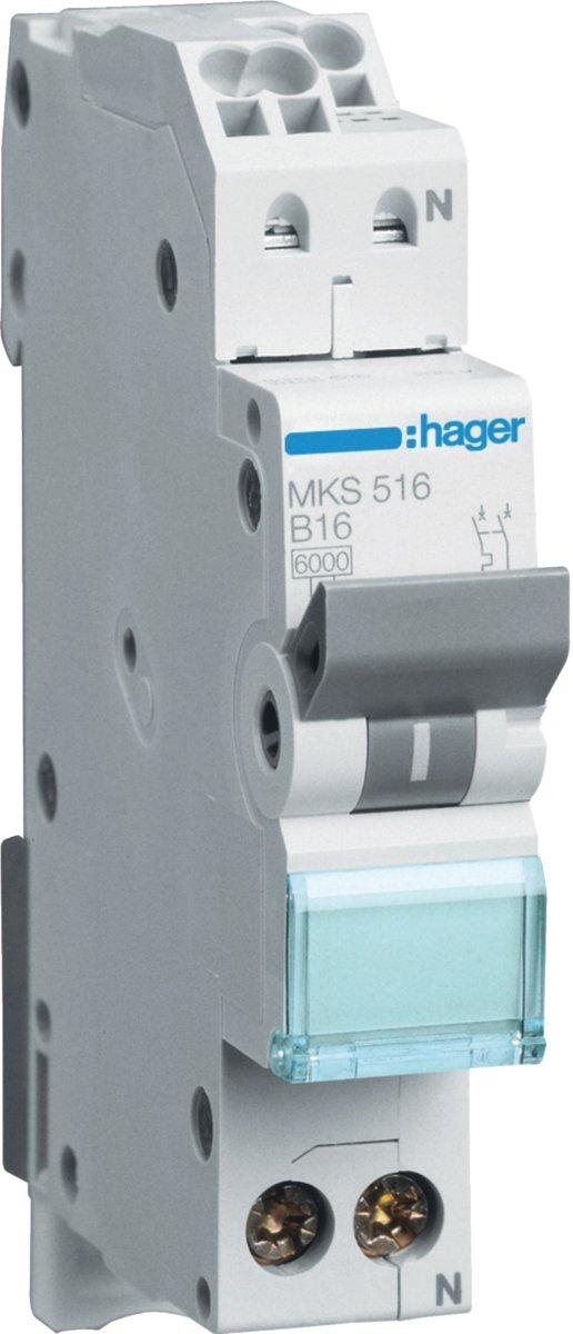 LS-Schalter 1P+N 6kA B-16A QC 1M