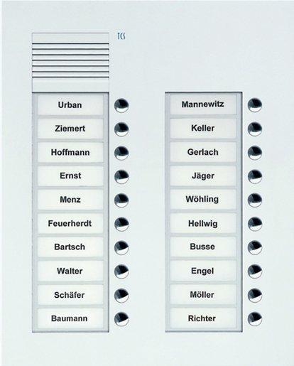 UP-Außenstation mit 20 Tasten 2-spaltig