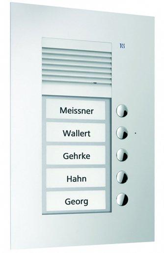 UP-Außenstation mit 5 Tasten 1-spaltig