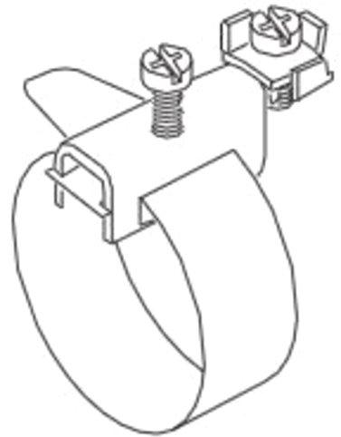 Erdungsbandschellen 17,5 - 165 mm Rohrdurchmesser