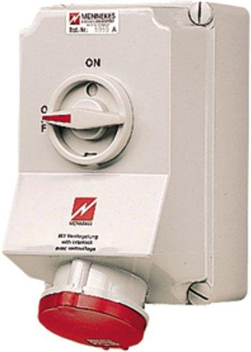 CEE-Steckdose abschaltbar 63A 5p 400V 6h IP44