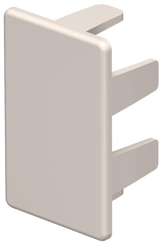 Endstück 25x40mm PVC cremeweiß RAL 9001