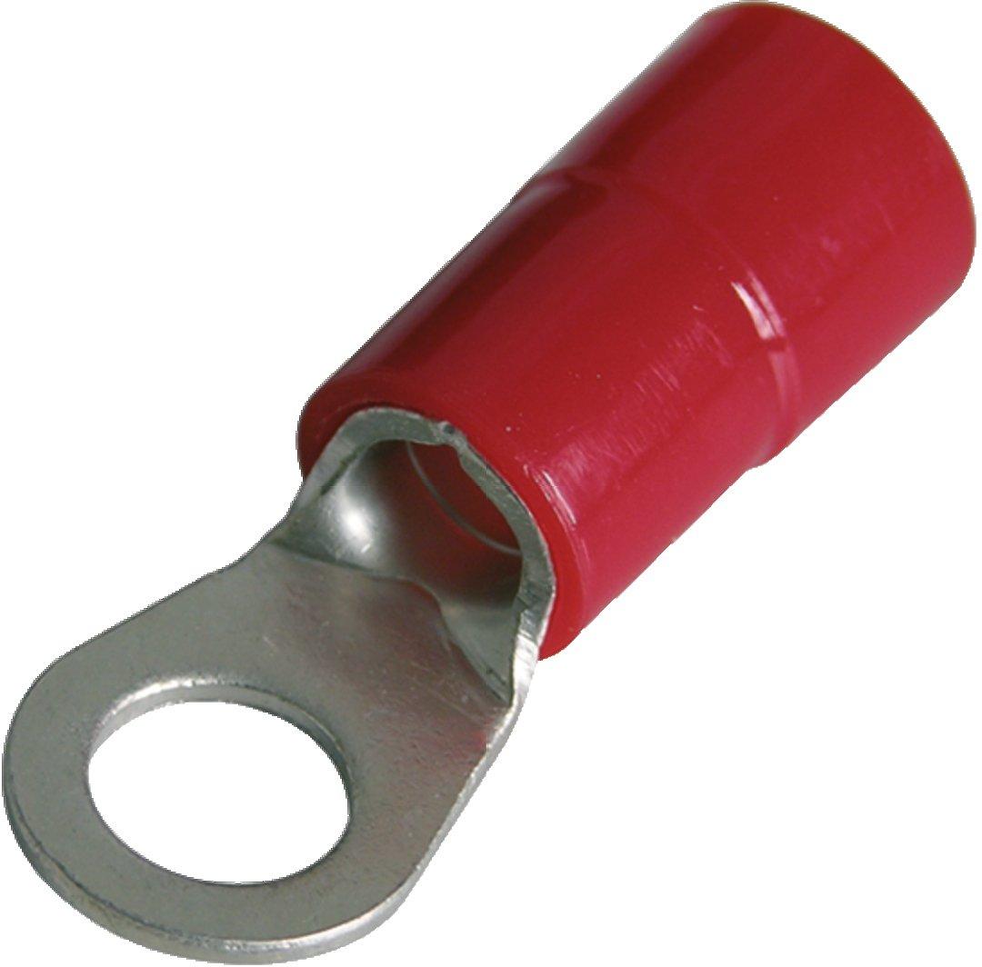 Ringkabelschuh isoliert 10 mm² M8 Nylon rot