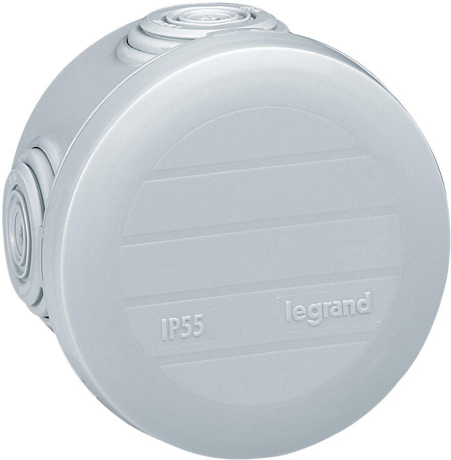 Abzweigdose rund Ø60mm Höhe 40mm 4 Membran Einführungen Ø20mm 650°