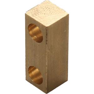 Zusatzklemme für Klemmschienen LKS-1/25 und LKS-2/25 in Messing blank