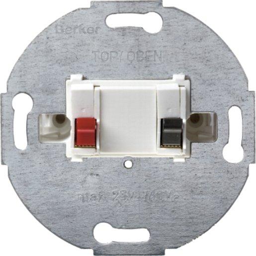 Lautsprecher-Anschlussdose Modul Einsatz polarweiß matt