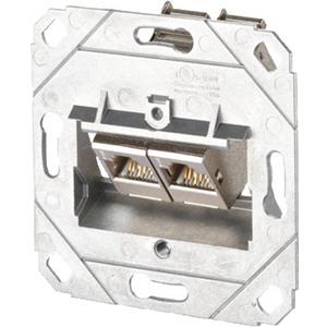 Kommunikationsanschlussdose E-DAT modul 2 Port UP0 Kat.6A o. Abdeckrahmen