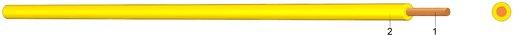 PVC Aderleitung Ysf 1 gelb 100m Bund