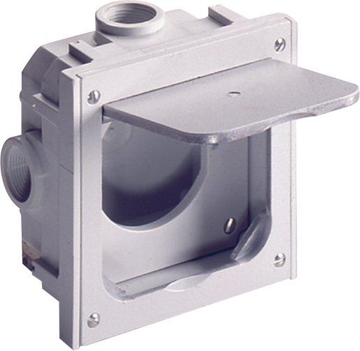 Einbau-Leergehäuse Alu-Druckguss grau universal IP41