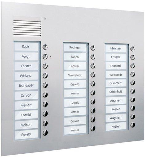 UP-Außenstation mit 30 Tasten 3-spaltig