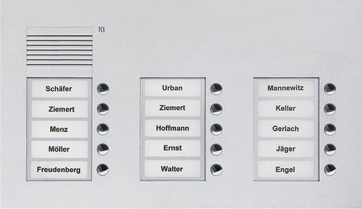 UP-Außenstation mit 15 Tasten 3-spaltig