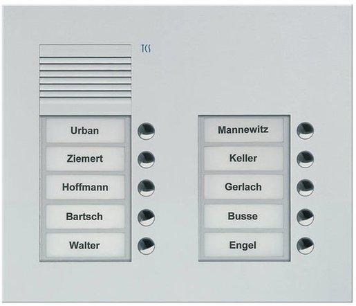 UP-Außenstation mit 10 Tasten 2-spaltig