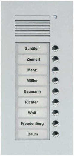 UP-Außenstation mit 9 Tasten 1-spaltig