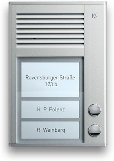 AP-Außenstation Komplett mit 2 Tasten 153x104x16mm