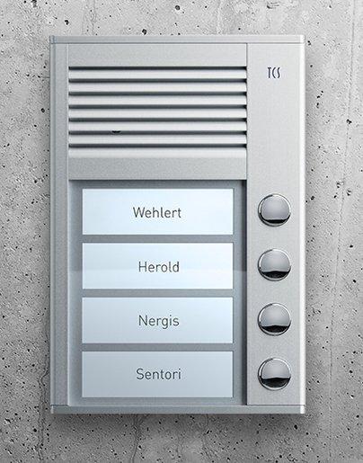 AP-Außenstation Komplett mit 4 Tasten 153x104x16mm