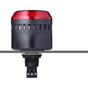 M22 Einbausummer mit LED Dauer-/Blinklicht rot/schwarz 230/240 V AC