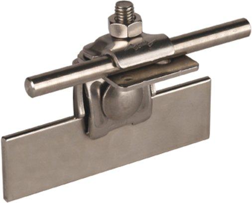 Falzklemme mit vergrößerter Anschlussfläche NIRO Rd. 6-10 mm
