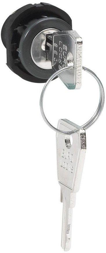 Schloß mit 2 Schlüsseln zum Einbau in Feuchtraumverteiler Plexo Türen