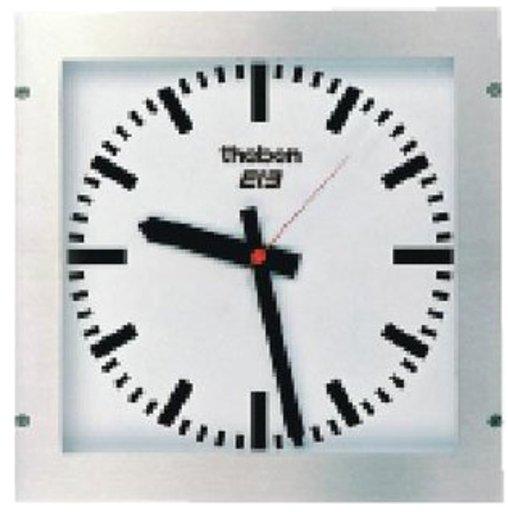 KNX Wanduhr OSIRIA 232 BQ-EIB Edelstahl 301x301x60 mm