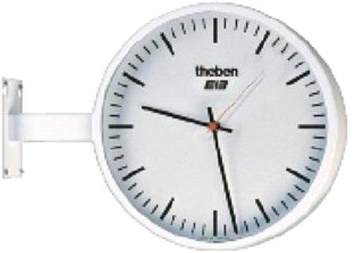 KNX Wanduhr OSIRIA 242SR-EIB mit Strichziffern weißes Metallgehäuse.