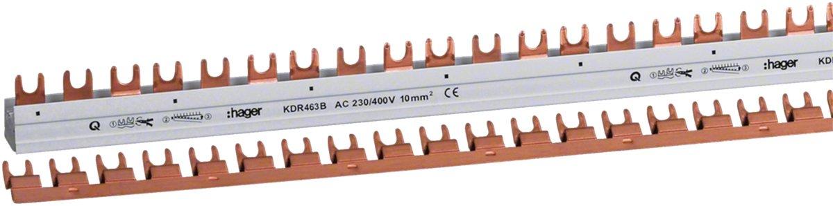 Phasenschiene 4-polig 63 A teilbar KDR463B