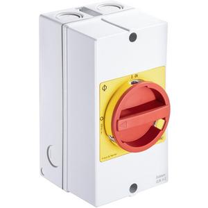 Hauptschalter AP-Gehäuse IP66/67 Sperrvorrichtung rot-gelb