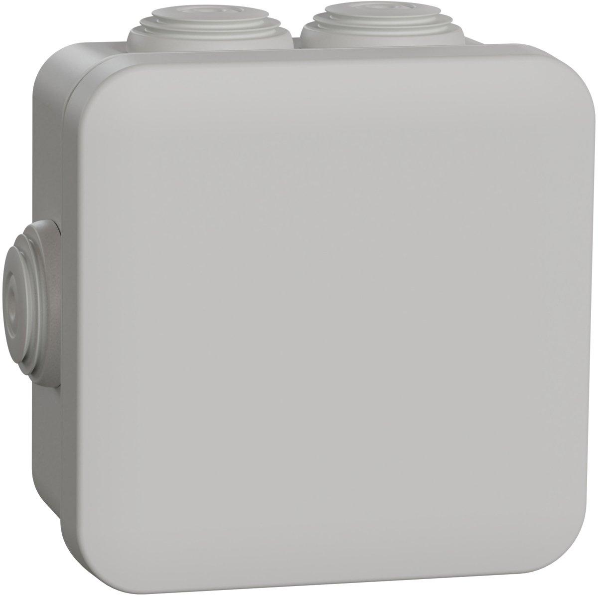 Feuchtraumdose 80x80x45 mm grau