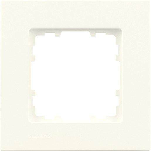 1-fach Rahmen DELTA miro titanweiß 90x90mm