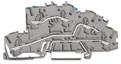 Installationsetagenklemme N/L/PE 0,25 - 2,5 mm² grau