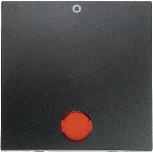 Wippe mit roter Linse und Aufdruck "0" B .1/B.3/B.7 Glas anthrazit