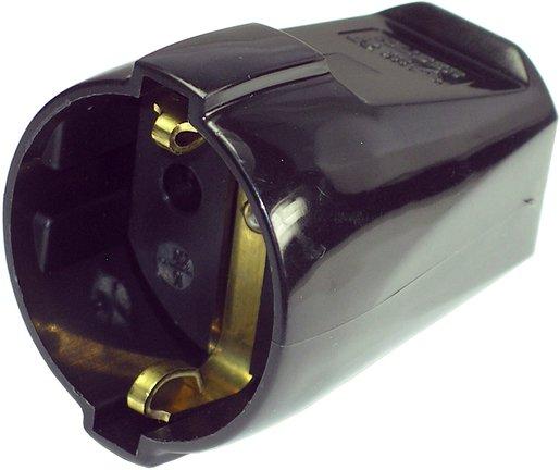 Kupplung mit Schutzkontakt schwarz