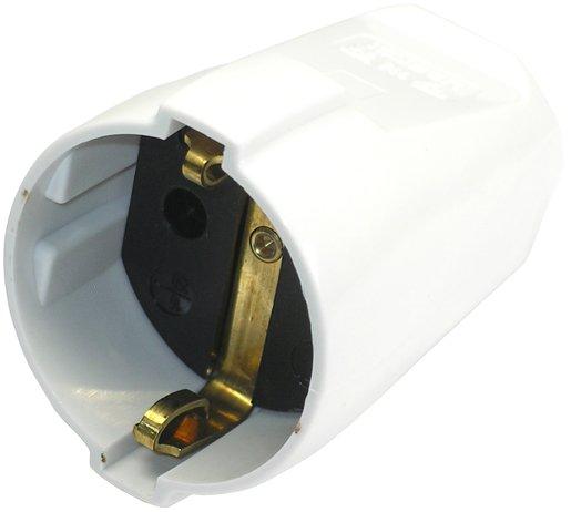 Kupplung mit Schutzkontakt grau