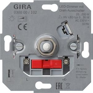 LED-Dimmeinsatz mit Dreh-Ausschalter 230V 50Hz