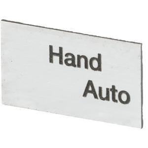 Texteinlage 2 Stell. Hand Auto Kunststoff schwarz/silber f.CombiLine-